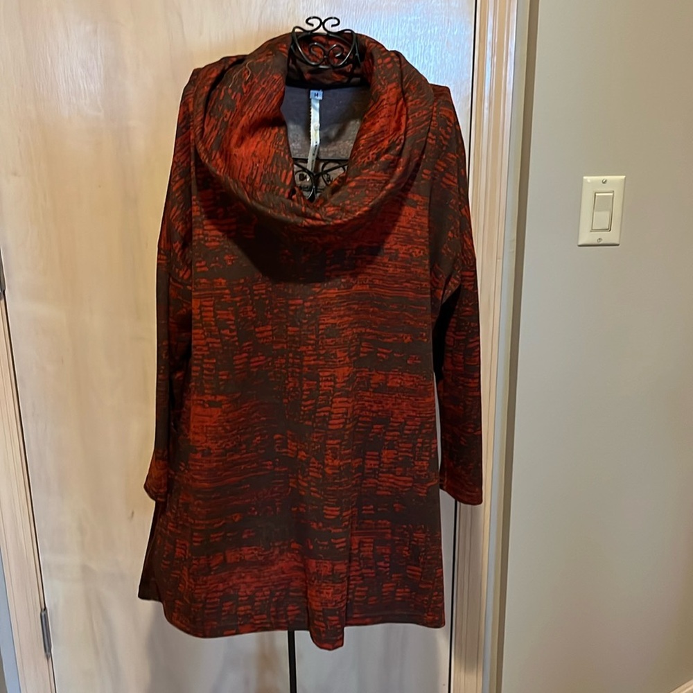 Cowl neck tunic